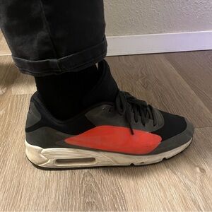 Nike Air Max 90 black no sew design swoosh The Original “Infrared” Big Logo